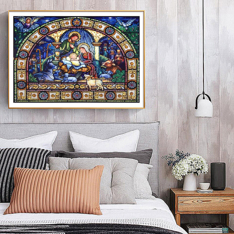 5D DIY God s Family Partial Special Shape Diamond Painting Art Kit Drawing Newly