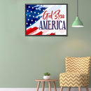 5D DIY Diamond Painting Kits Independence Day Full Round Drill Wall Art Cra
