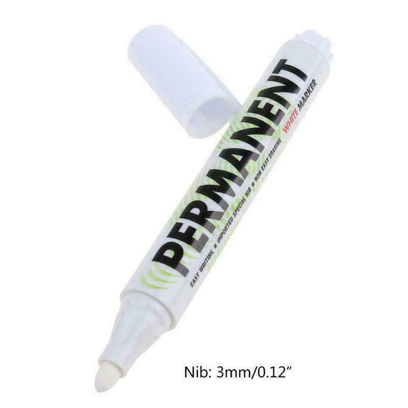 White Plastic Paint Graffiti Marker Pen Oil Gel For School Waterproof A8J1