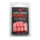 Sinking Artificial Soft Bait Dumbbell Fishing Lures w/ Stoppers Kit (Pink) Newly