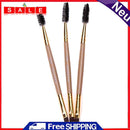 3pcs Double Head Eyebrow Brush Comb Eyeshadow Powder Eyeliner Makeup Brush