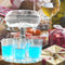 6 Shot Glass Wine Whisky Beer Dispenser Holder for Home Party (Transparent)