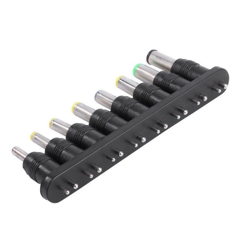 8 in 1 Set 8pcs Universal AC DC AC Adapter 2-Pin Male Charger Tips for