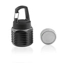 COB LED Mini Outdoor Camping Carabiner Flashlight 80lm Floodlight (Black)