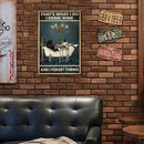 #A Fashion Metal Signs Decorative Wall Anti Glare Perfect Size for Cafes Decorat