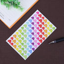 6pcs/set Colorful Heart DIY Scrapbooking Diary Photo Album Stickers(Heart) Newly