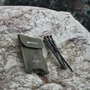 Outdoor Camping Tent Pegs Nails Bag Hammer Wind Rope Storage Pouch (20cm) Newly