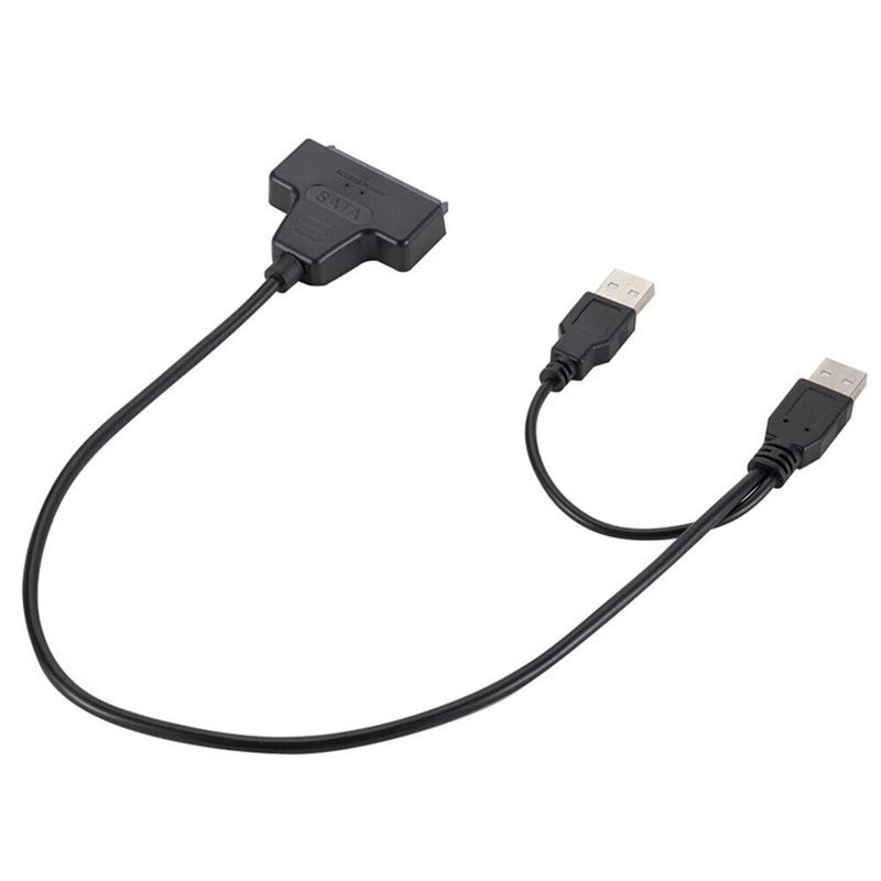 USB 2.0 to 2.5inch HDD 7+15pin SATA Hard Drive Cable Adapter for SATA SSD & HDD