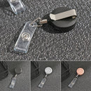 Name Card Anti-Lost Clip Stationery Lanyards Key Ring Badge Holder Retractable