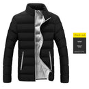 Winter Jacket Men Stand Collar Jackets Cotton Padded Coats Male Casual Outerwear