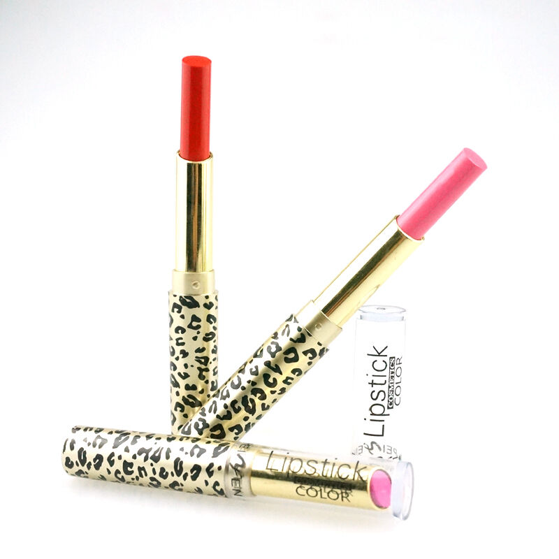 12 Color Cosmetic Makeup Bright Leopard Lipstick Lip Gloss Long Lasting Se hot.