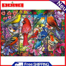 DIY Full Round Drill Rhinestone Diamond Painting Stained Glass Bird Craft Art