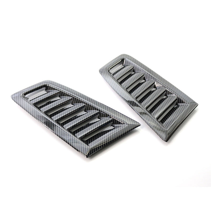 For Focus RS MK2 Style Plastic Car Hood Vents Universal Carbon Fiber Textur