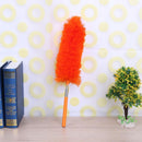Adjustable Stretch Extend Microfiber Duster Dusting Brush Cleaning (Orange)