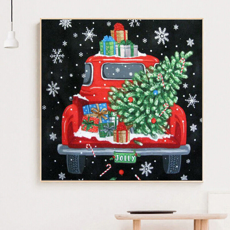 5D DIY Diamond Painting Kit Full Round Drill Snowflake Car Rhinestone Picture