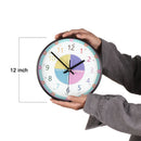 Easily Clock for Kids with Silent Movement Telling Time Wall Clock Educational