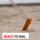 Snow & Sand Tent Stakes Pegs - Aluminum Alloy U-Shaped Tent Pegs (Golden)