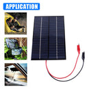 Waterproof Solar Panel 8W Polycrystalline Board 200x130mm for 12V-18V Batte