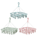Clothespin Pants  Hanger Laundry Holder Rack Line Airer Wash Drying Holder