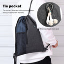 Gym Sack Drawstring Bag - Nylon Sports Travel Drawstring Bag (Dark Blue) Newly