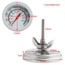 Quality Stand Up Stainless Steel Cooker Meat Thermometer Oven Temperature Gauge