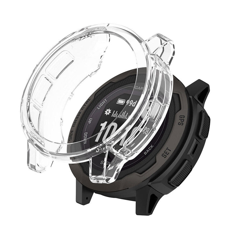 Clear Frame Watch Cover Case for Garmin Instinct 2S Bumper Shell (White) Newly