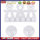 5 Slot Plastic Cute Smiling Cartoon Sucker Toothbrush Holder Suction Hooks