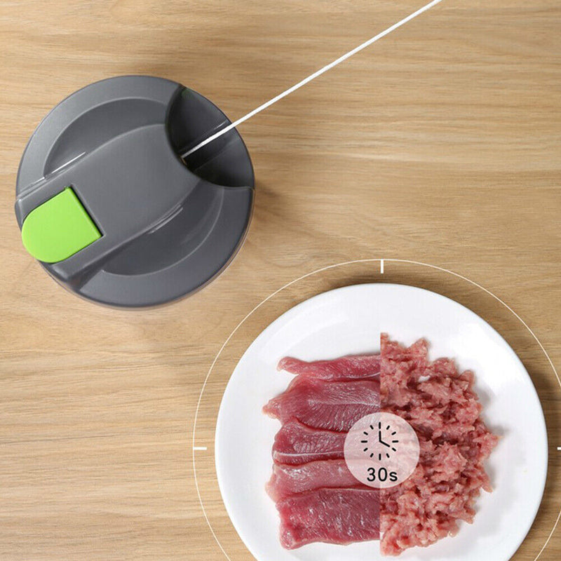 Kitchen Pulling Manual Food Rope Processor Shredder Meat Chopper (S)