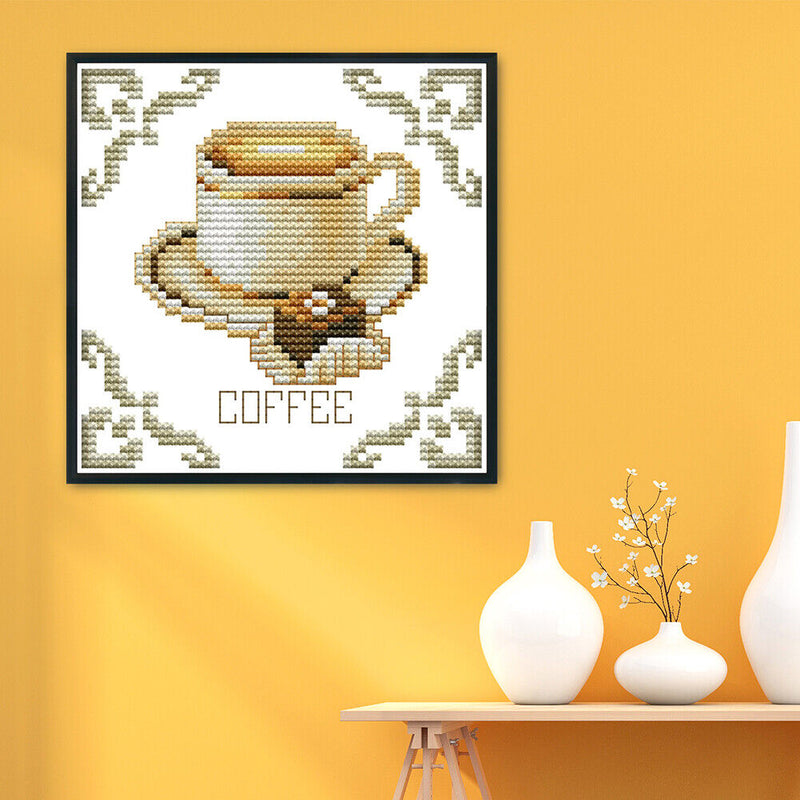 Landscape House Cross Stitch Embroidery Kits DIY Stamped Picture 14CT Art Crafts