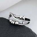 To My Daughter Fidget Ring Anti Anxiety Ring with Beads Spinner For Girls`