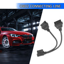 16-pin Right Angle OBD2 Splitter 1 for 2 Y Cable OBDII Extension Line(30cm)