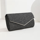 Womens Evening Shoulder Bag Sequin Day Clutch Party Prom Wedding Bridal Wallet