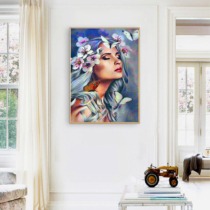 Butterfly Beauty Oil Paint By Numbers Kits Canvas Picture Wall DIY (B725)