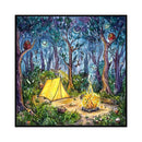 14CT Forest Camping Counted Embroidery DIY Full Cross Stitch Wall Art Craft Gift