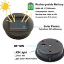 white LED Garden Solar Powered Replacement Round LED Light Box Outdoor Lighting