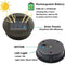 white LED Garden Solar Powered Replacement Round LED Light Box Outdoor Lighting