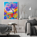 Paint By Numbers Kit DIY Flowers Tree Colouring Oil Art Picture Ornaments
