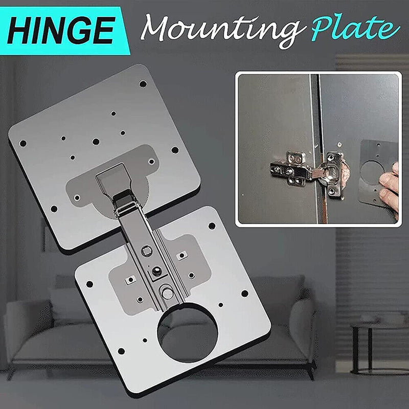 Hinge Repair Plate Kit Cabinet Cupboard Furniture Drawer Window Repair Tool