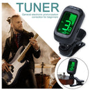 Folk Acoustic Guitar Tuner Violin Ukulele Bass Clip-on Tuning Tool for Beginners