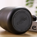 350ml Stainless Steel Vacuum Flask Handle Lid Portable Water Cup (Black) Newly