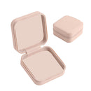 Flannel PU Jewelry Organizer Travel Portable Mini Earrings Display Storage Box