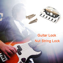 Zinc Alloy Guitar Bridge Locking String Nuts with Screw for Electric Guitar P