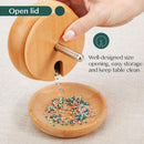 Gem Workshop Haldoo Wood Carved Bead Spinner with Needle Steel 7AE_