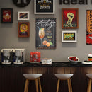 Retro Orange Cocktail Metal Plate Painting for Bar Pub Tin Plaque Wall Sign
