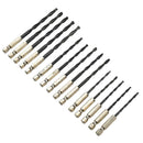 15pcs HSS Hex Shank Drill Bits Set Hexagonal Screw Twist Electric Drills Newly