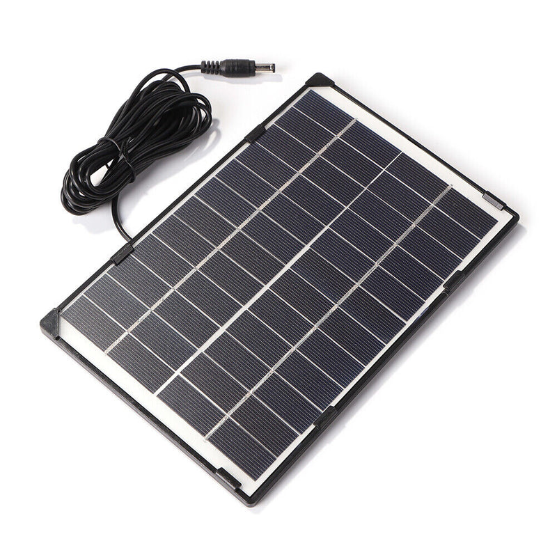 6W 12V Camera Surveillance Solar Panel Outdoor Portable Light Lamp Power Su