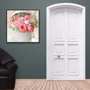 Full Drill Diamond Painting 5D DIY Pink Flowers Wall Rhinestone Picture Cra