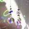 2pcs Prism Hanging Drop Window Crystals Rainbow Catcher Wind Chime Car Ornament