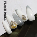 Light Round Shape Jewelry Making Rhinestones Flatback Nail Gems Set for Women