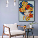 Big Eye Girl DIY Mosaic Rhinestone Picture Full Round Drill Diamond Paintin